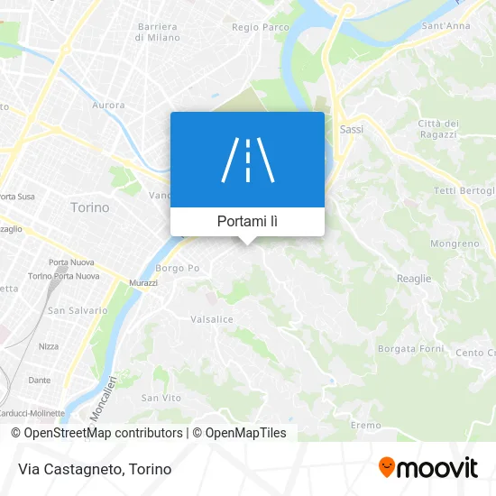 Mappa Via Castagneto