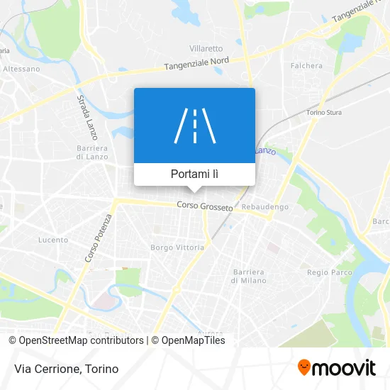Mappa Via Cerrione