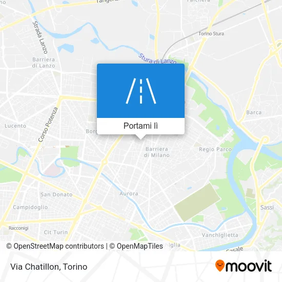 Mappa Via Chatillon