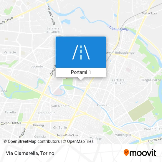 Mappa Via Ciamarella