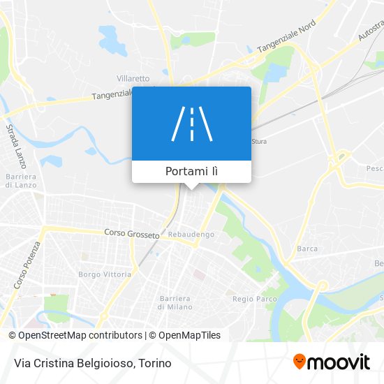 Mappa Via Cristina Belgioioso