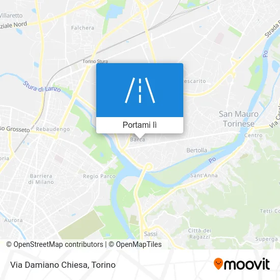 Mappa Via Damiano Chiesa