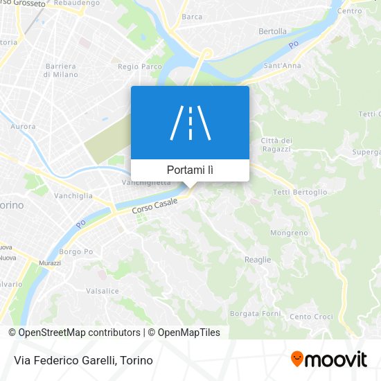 Mappa Via Federico Garelli