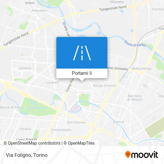 Mappa Via Foligno
