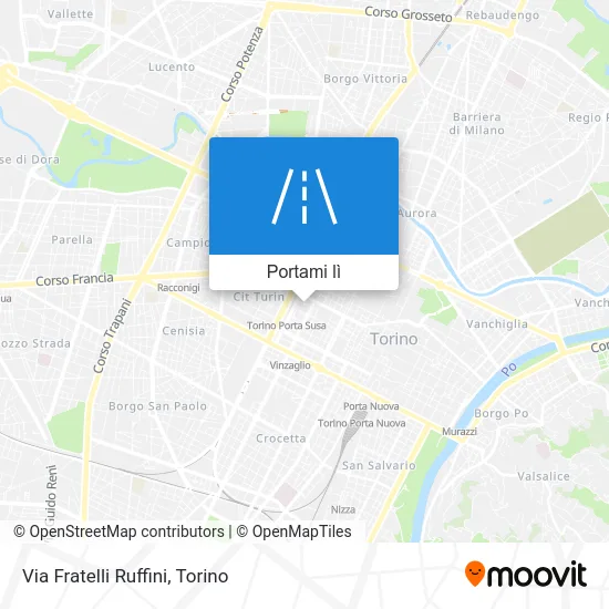 Mappa Via Fratelli Ruffini