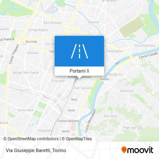 Mappa Via Giuseppe Baretti