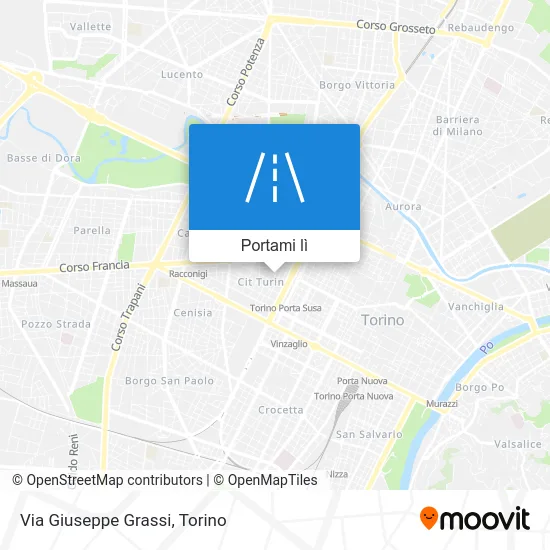 Mappa Via Giuseppe Grassi