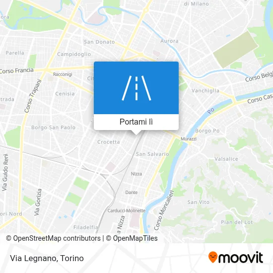 Mappa Via Legnano