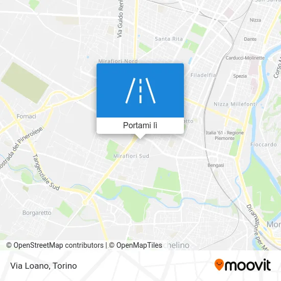 Mappa Via Loano
