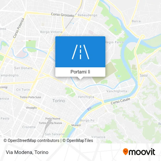 Mappa Via Modena