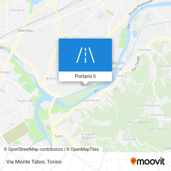 Mappa Via Monte Tabor