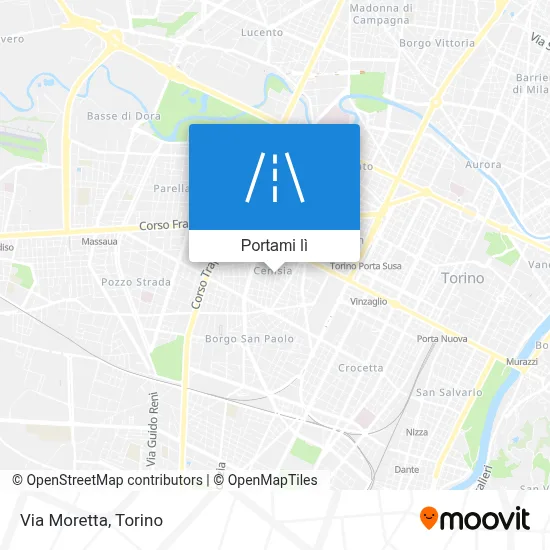 Mappa Via Moretta