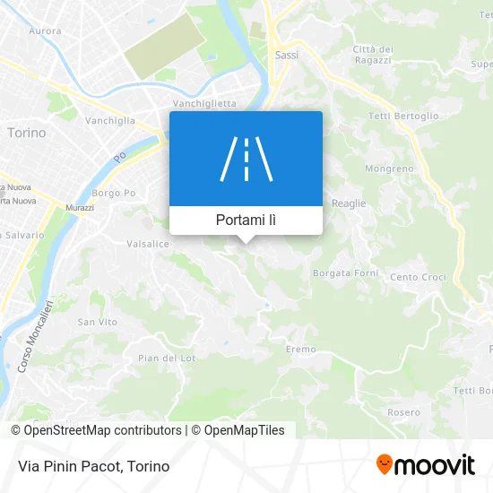 Mappa Via Pinin Pacot