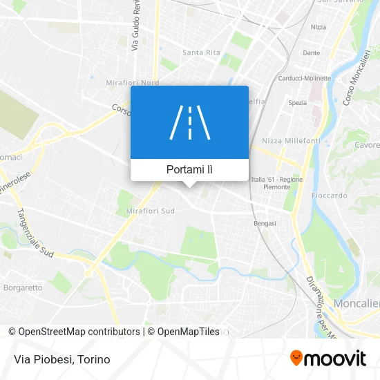 Mappa Via Piobesi