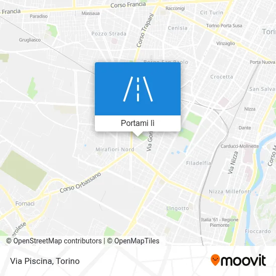 Mappa Via Piscina