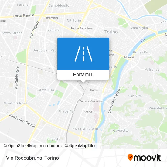 Mappa Via Roccabruna