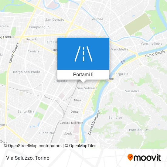 Mappa Via Saluzzo