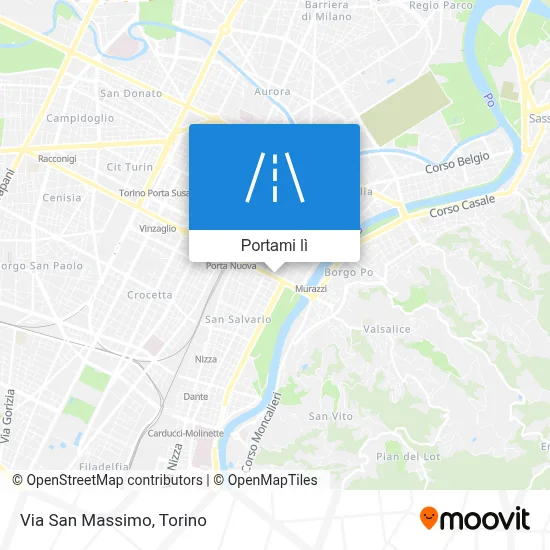 Mappa Via San Massimo