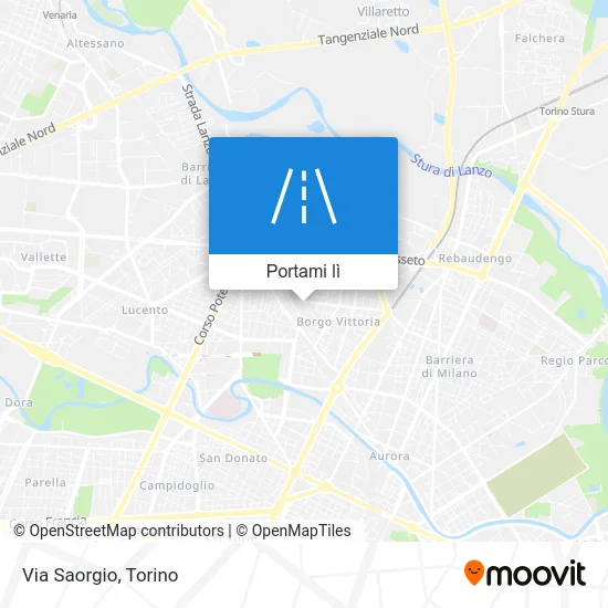 Mappa Via Saorgio