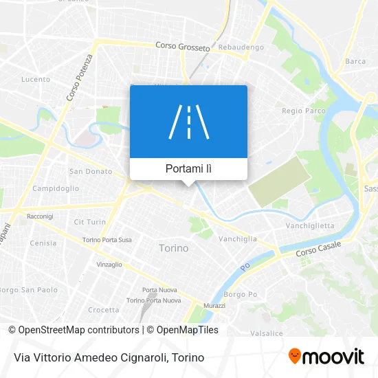 Mappa Via Vittorio Amedeo Cignaroli