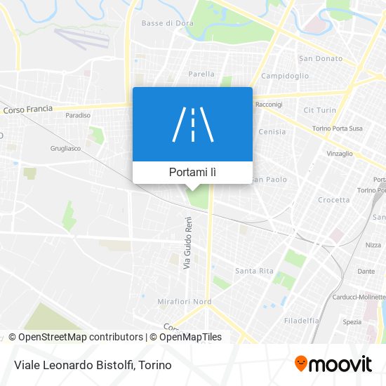 Mappa Viale Leonardo Bistolfi