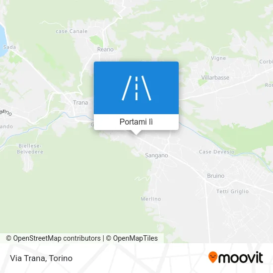 Mappa Via Trana
