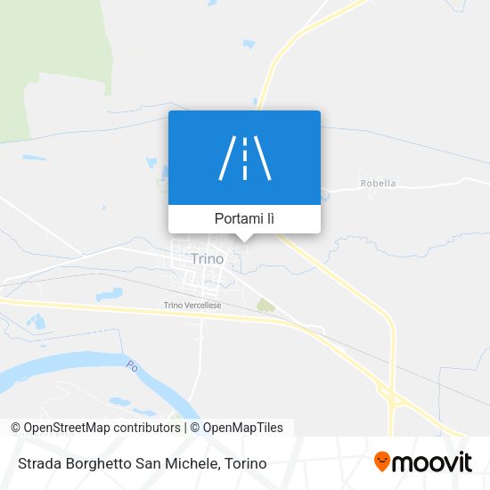 Mappa Strada Borghetto San Michele