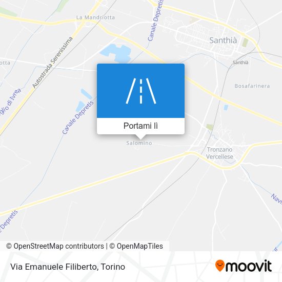 Mappa Via Emanuele Filiberto