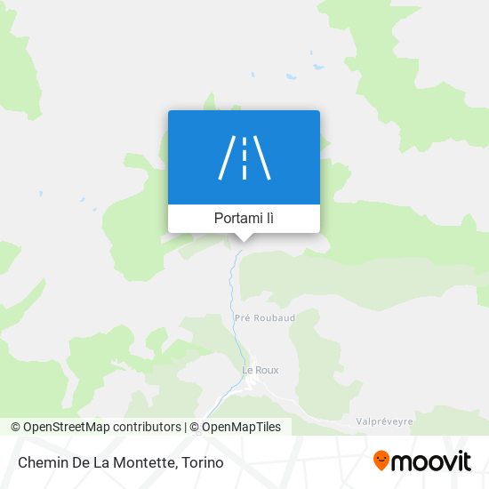 Mappa Chemin De La Montette