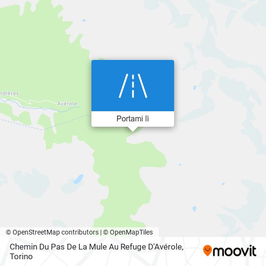 Mappa Chemin Du Pas De La Mule Au Refuge D'Avérole