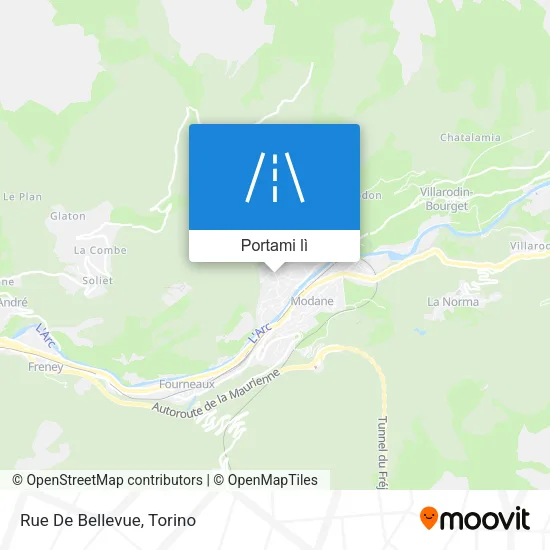 Mappa Rue De Bellevue