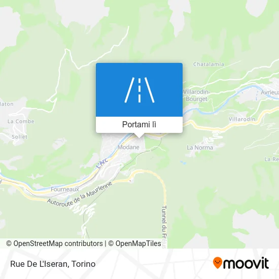 Mappa Rue De L'Iseran