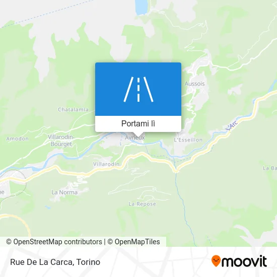 Mappa Rue De La Carca
