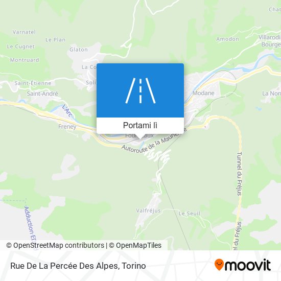 Mappa Rue De La Percée Des Alpes