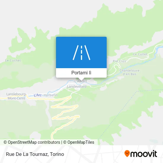 Mappa Rue De La Tournaz