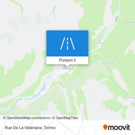 Mappa Rue De La Valériane