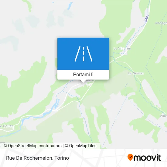 Mappa Rue De Rochemelon