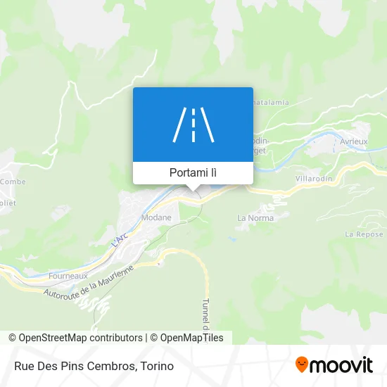 Mappa Rue Des Pins Cembros