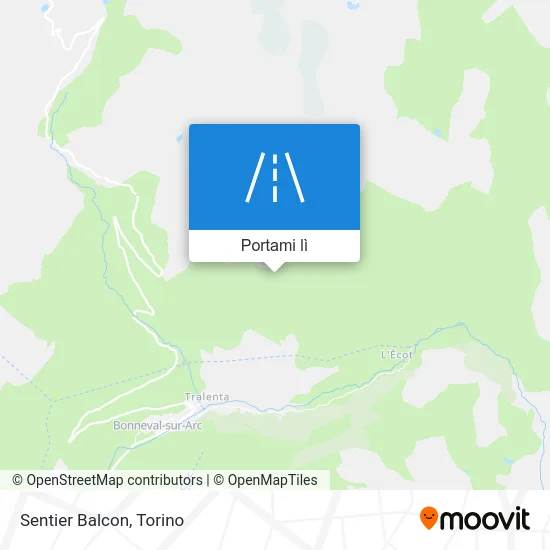 Mappa Sentier Balcon