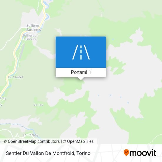 Mappa Sentier Du Vallon De Montfroid