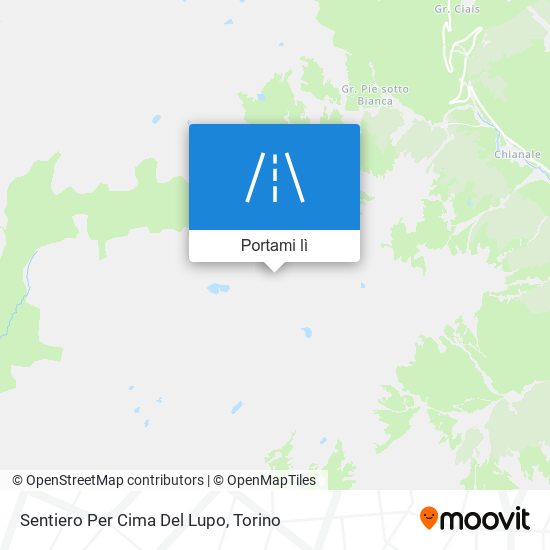 Mappa Sentiero Per Cima Del Lupo