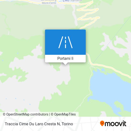 Mappa Traccia Cime Du Laro Cresta N