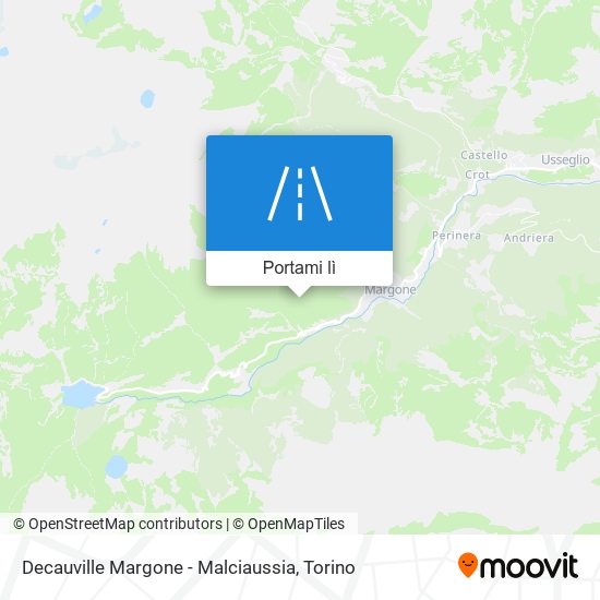Mappa Decauville Margone - Malciaussia