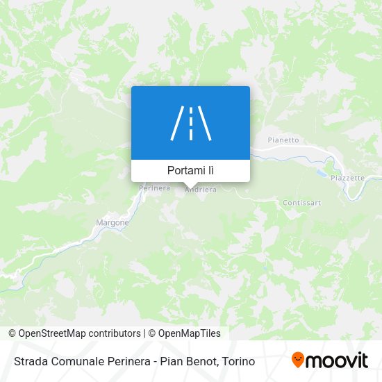 Mappa Strada Comunale Perinera - Pian Benot