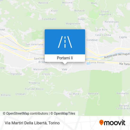 Mappa Via Martiri Della Libertà