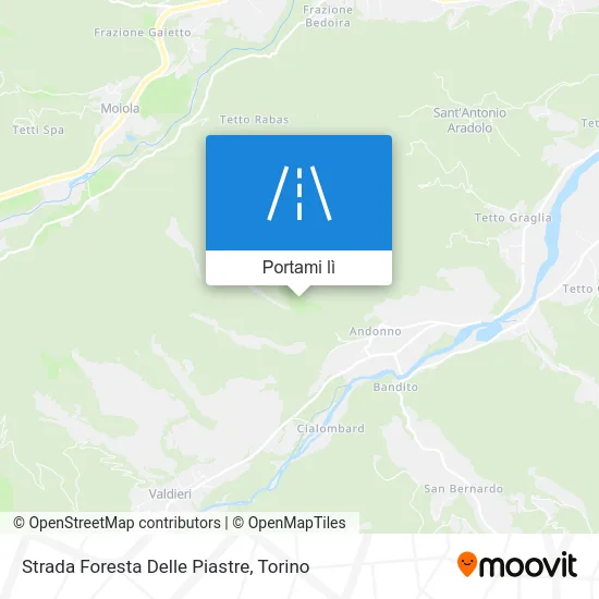 Mappa Strada Foresta Delle Piastre