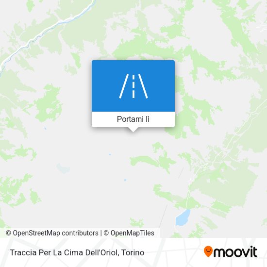 Mappa Traccia Per La Cima Dell'Oriol