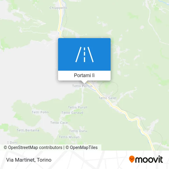 Mappa Via Martinet