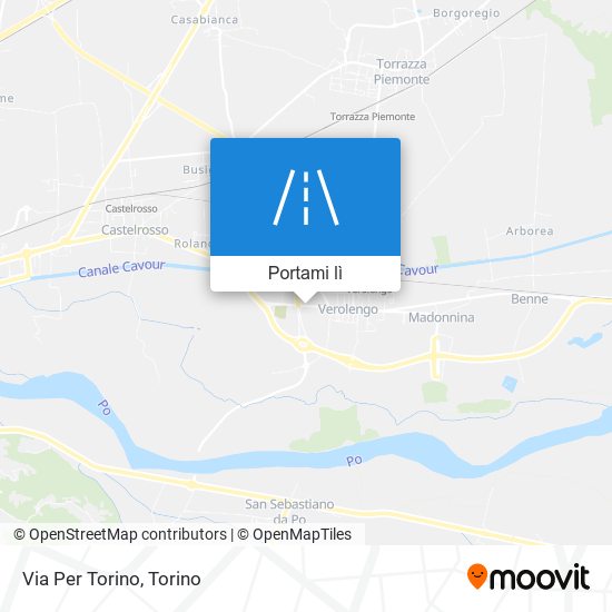 Mappa Via Per Torino