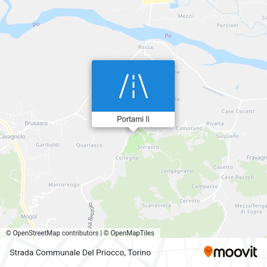 Mappa Strada Communale Del Priocco
